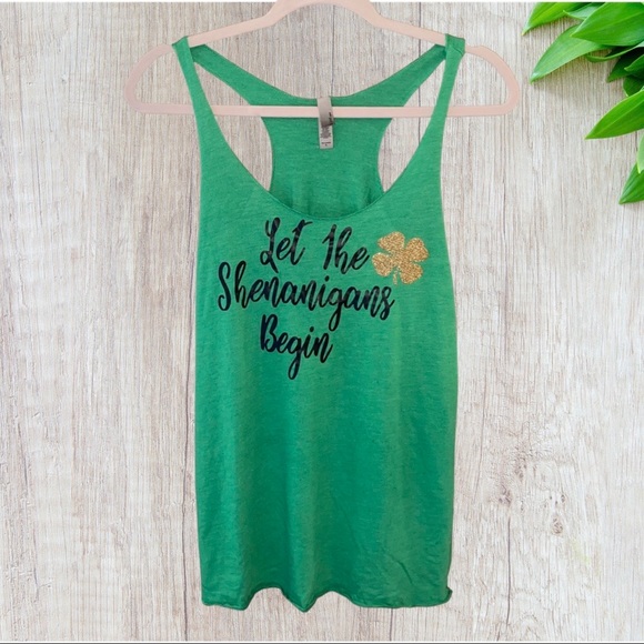 St. Patrick’s Day Racerback Tank - L - Picture 2 of 3